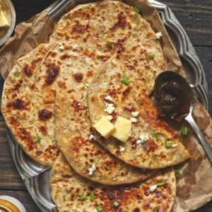 Paneer Parantha and Dahi